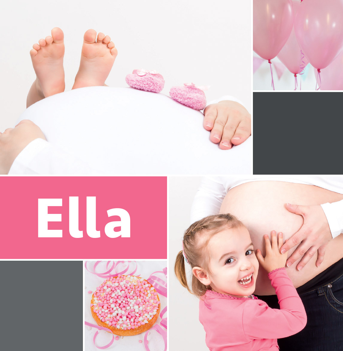 Geboortekaartje meisje Ella